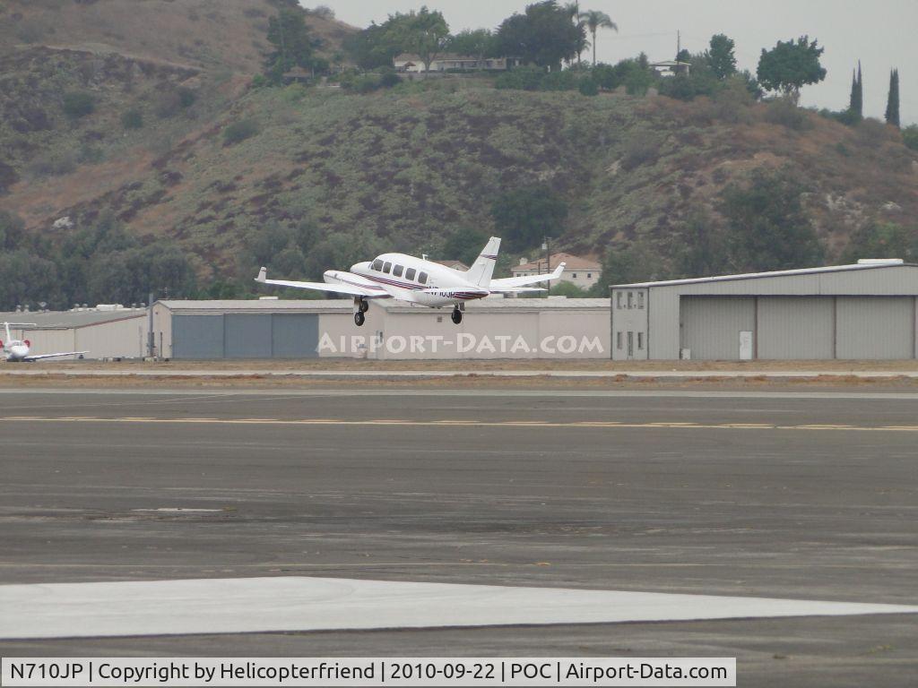 N710JP, 1979 Piper PA-31-350 Chieftain C/N 31-7952086, Lift off westbound from runway 26L