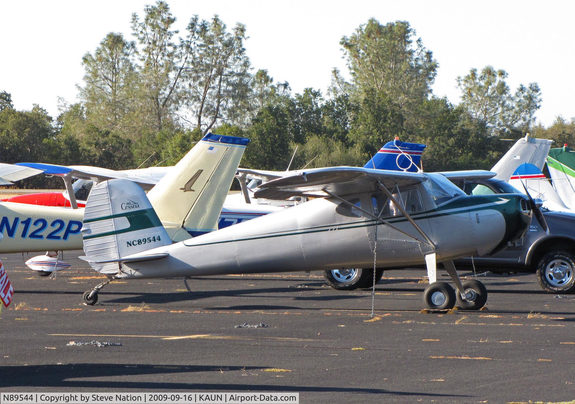 N89544, 1946 Cessna 140 C/N 8580, 1946 Cessna 140 as NC89544 at Auburn, CA