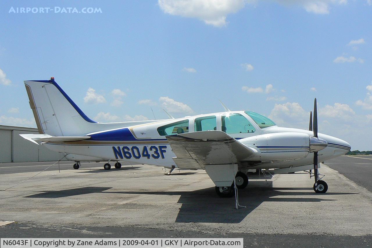 N6043F, 1965 Beech 95-B55 Baron Baron C/N TC-895, At Arlington Municipal Airport, TX