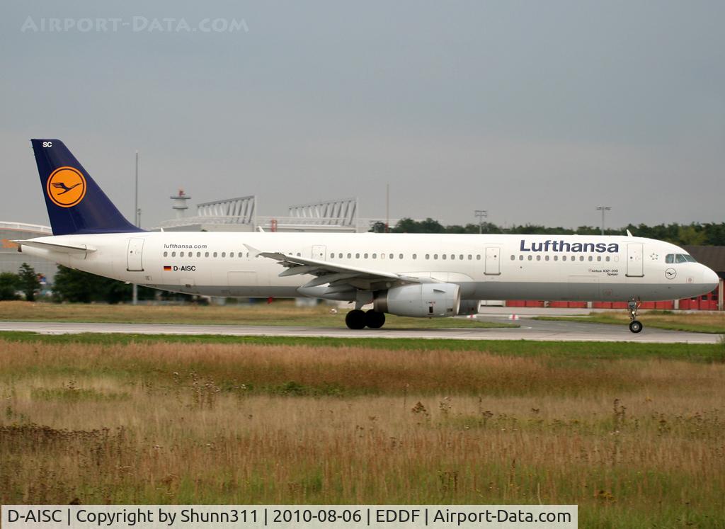 D-AISC, 1999 Airbus A321-231 C/N 1161, Taking off rwy 18