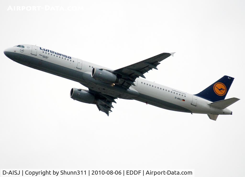 D-AISJ, 2008 Airbus A321-231 C/N 3360, Taking off rwy 25R