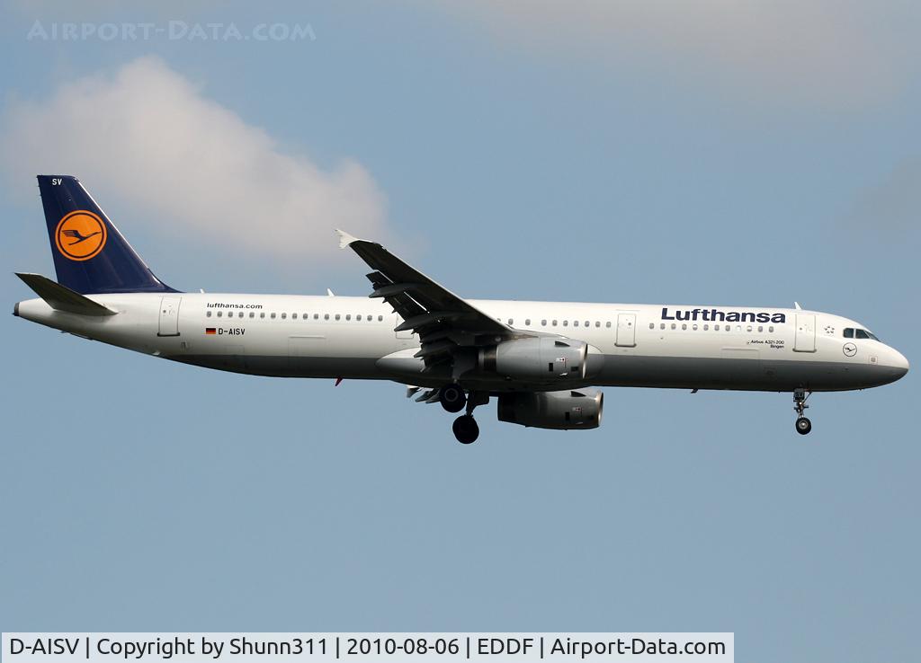 D-AISV, 2009 Airbus A321-231 C/N 4050, Landing rwy 07R