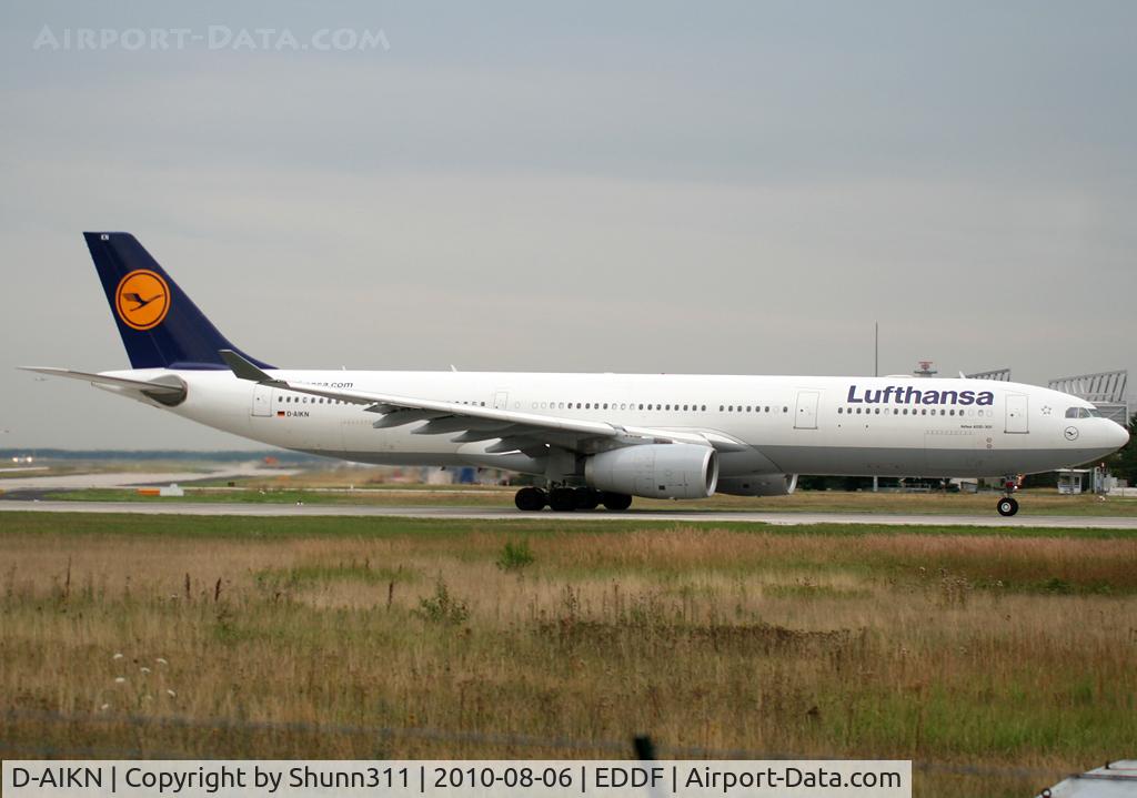 D-AIKN, 2008 Airbus A330-343X C/N 922, Taking off rwy 18
