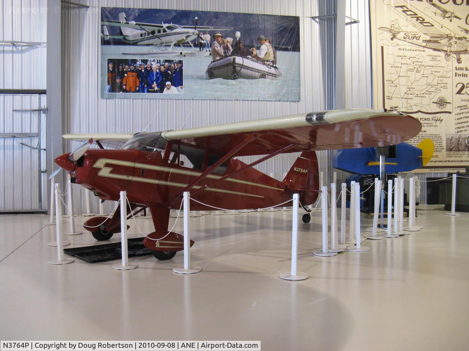 N3764P, 1955 Piper PA-22-150 C/N 22-3488, 1955 Piper PA-22-150 TRI-PACER converted to taildragger, Lycoming O-320 150 Hp, at Golden Wings Museum