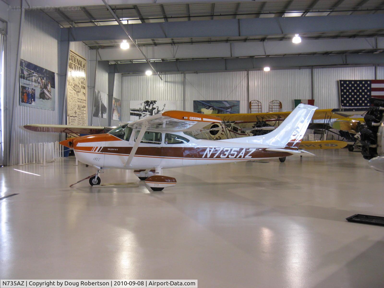 N735AZ, 1976 Cessna 182Q Skylane C/N 18265283, 1976 Cessna 182Q SKYLANE, Continental O-470-S 230 hp, at Golden Wings Museum