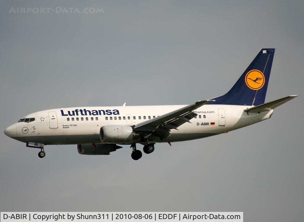 D-ABIR, 1991 Boeing 737-530 C/N 24941, Landing rwy 07L