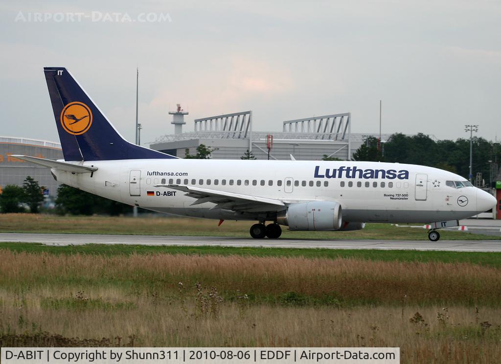 D-ABIT, 1991 Boeing 737-530 C/N 24943, Taking off rwy 18