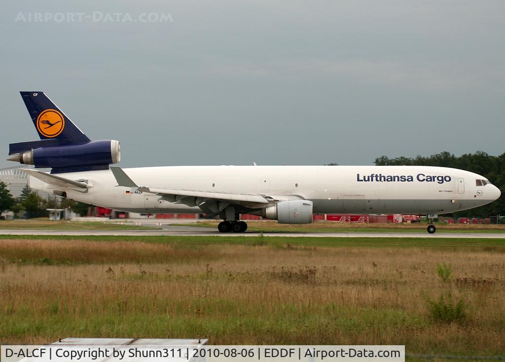 D-ALCF, 1999 McDonnell Douglas MD-11F C/N 48798, Taking off rwy 18