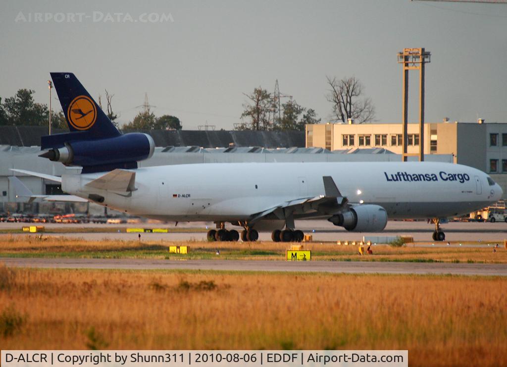 D-ALCR, 1994 McDonnell Douglas MD-11F C/N 48581, Taxiing to the Cargo area...