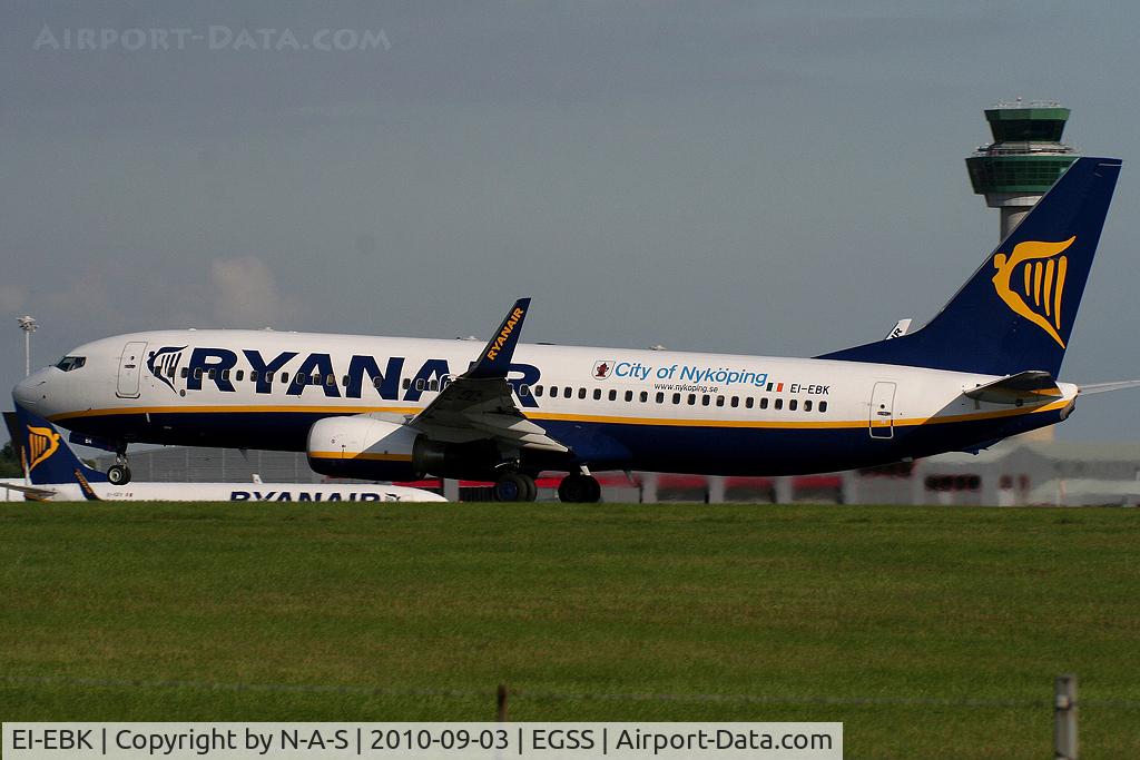 EI-EBK, 2009 Boeing 737-8AS C/N 37528, Departing