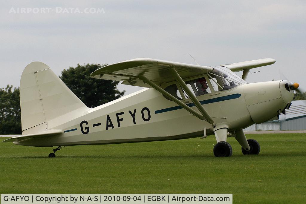 G-AFYO, 1939 Stinson HW-75 C/N 7039, LAA Rally 2010