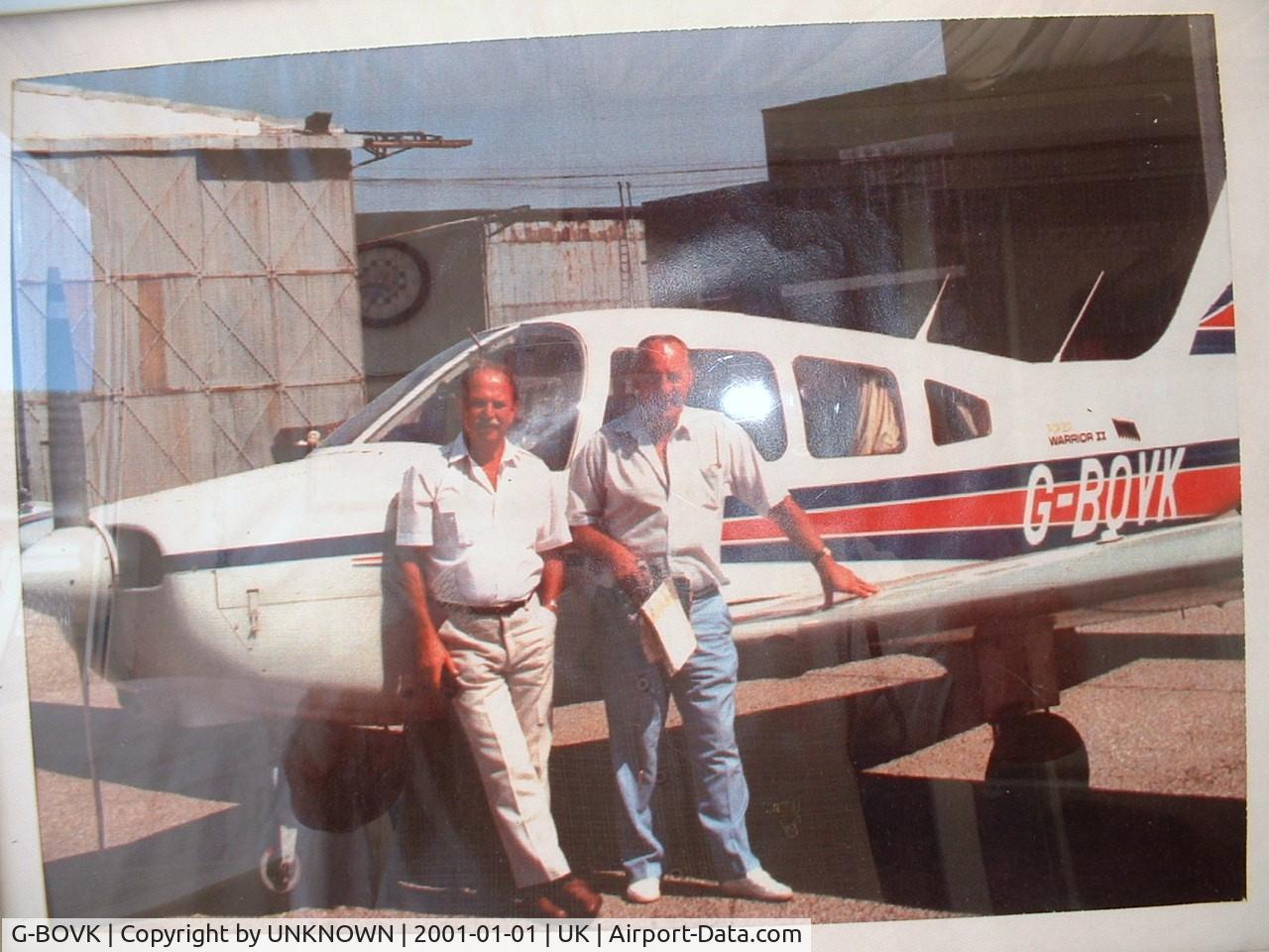 G-BOVK, 1985 Piper PA-28-161 Cherokee Warrior II C/N 28-8516061, Cheshire flying club Liverpool on return from IRLAND
