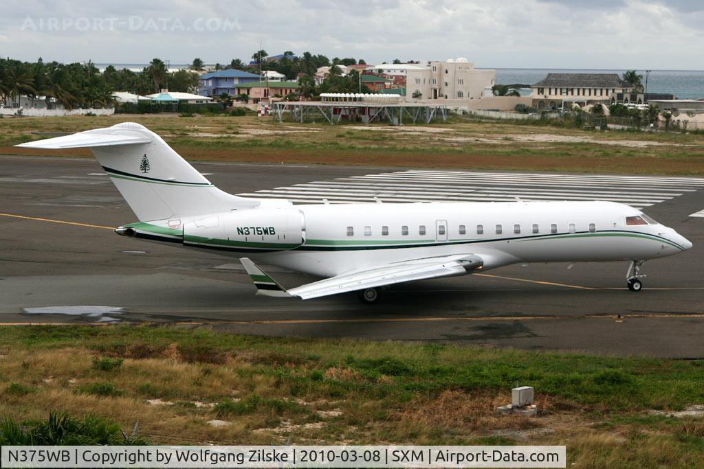 N375WB, 2008 Bombardier BD-700-1A11 Global 5000 C/N 9288, visitor