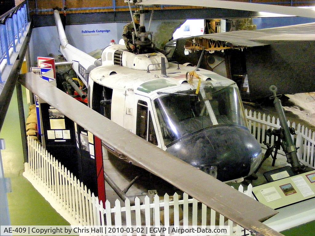 AE-409, 1972 Bell UH-1H Iroquois C/N 13205, Museum of Army Flying, Middle Wallop
