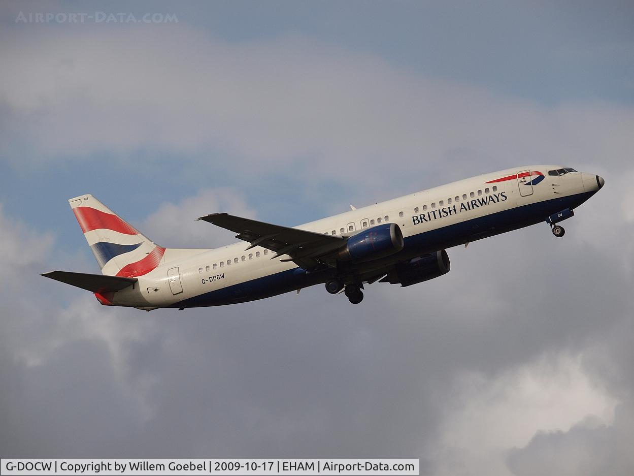 G-DOCW, 1992 Boeing 737-436 C/N 25856, Take off of the 