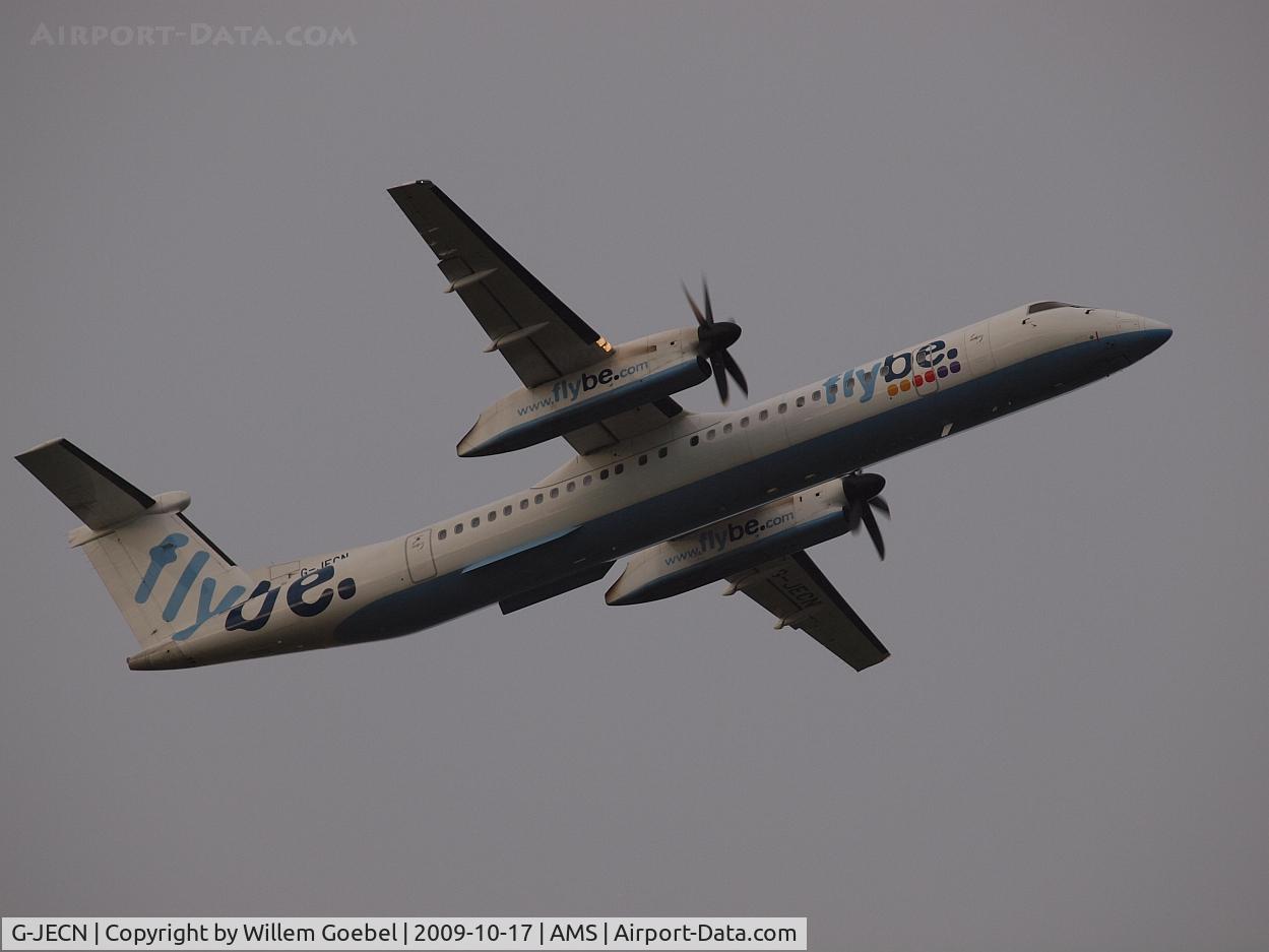 G-JECN, 2005 De Havilland Canada DHC-8-402Q Dash 8 C/N 4120, Take off of the 