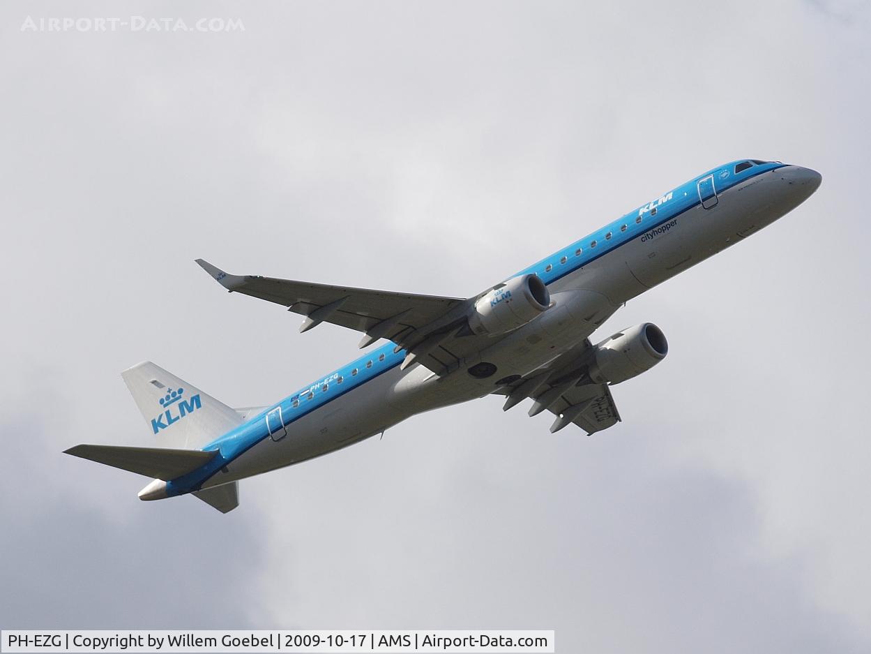 PH-EZG, 2009 Embraer 190LR (ERJ-190-100LR) C/N 19000315, This aircraft is not a Fokker but a 2009 Embraer ERJ-190-100STD, 