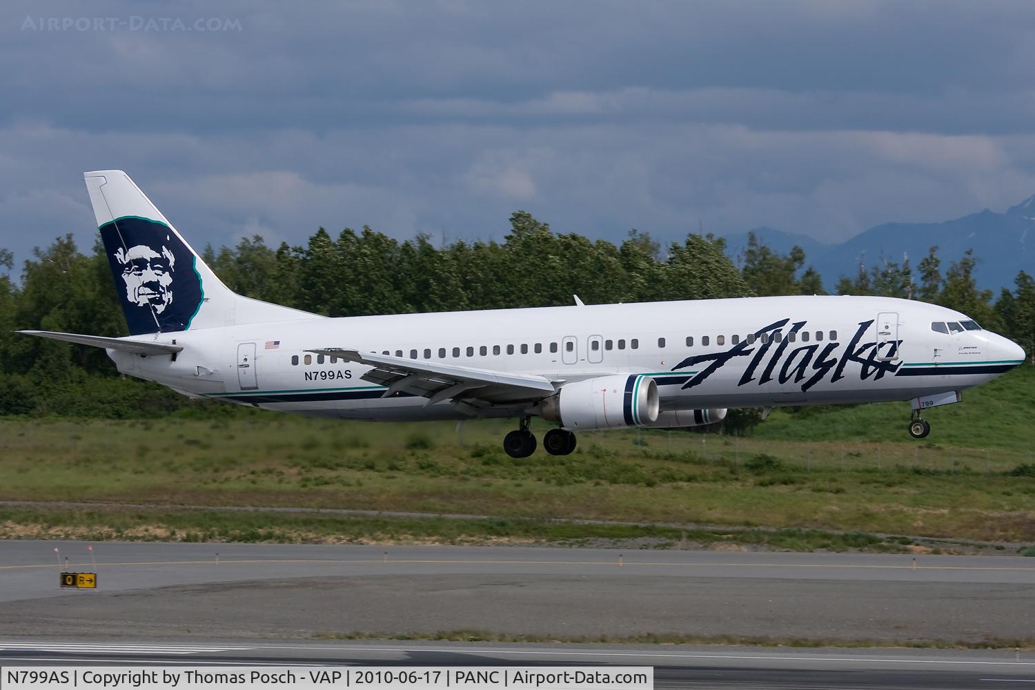 N799AS, 1998 Boeing 737-490 C/N 29270, Alaska Airlines