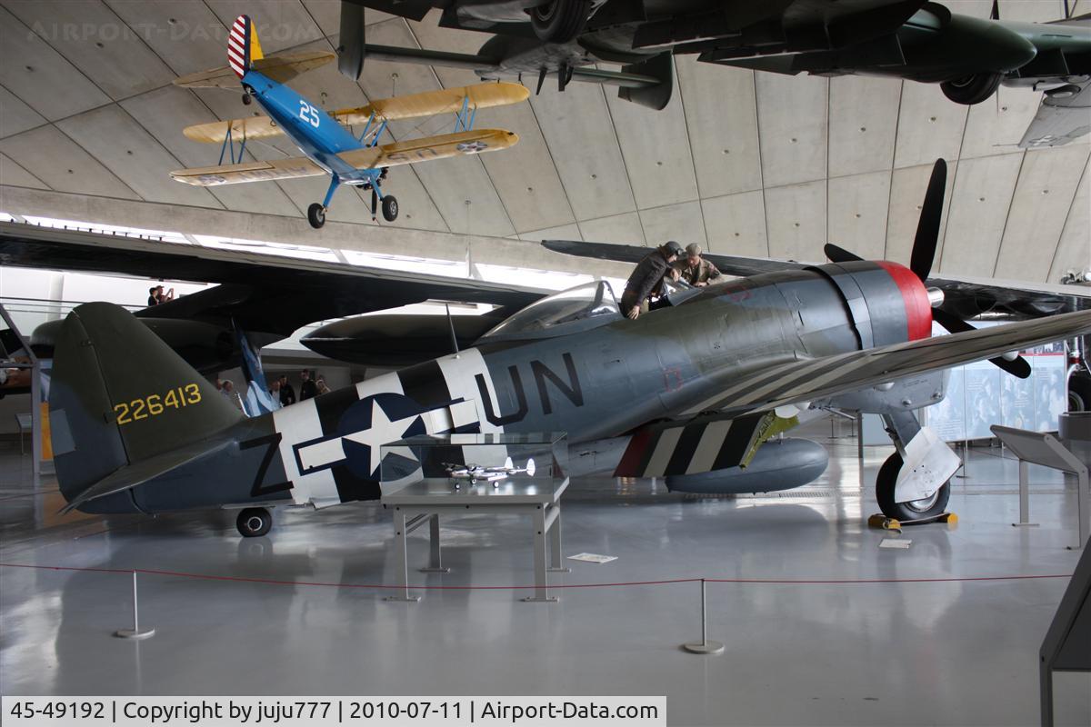45-49192, 1945 Republic P-47D-40-RA Thunderbolt C/N 399-55731, on display at duxford