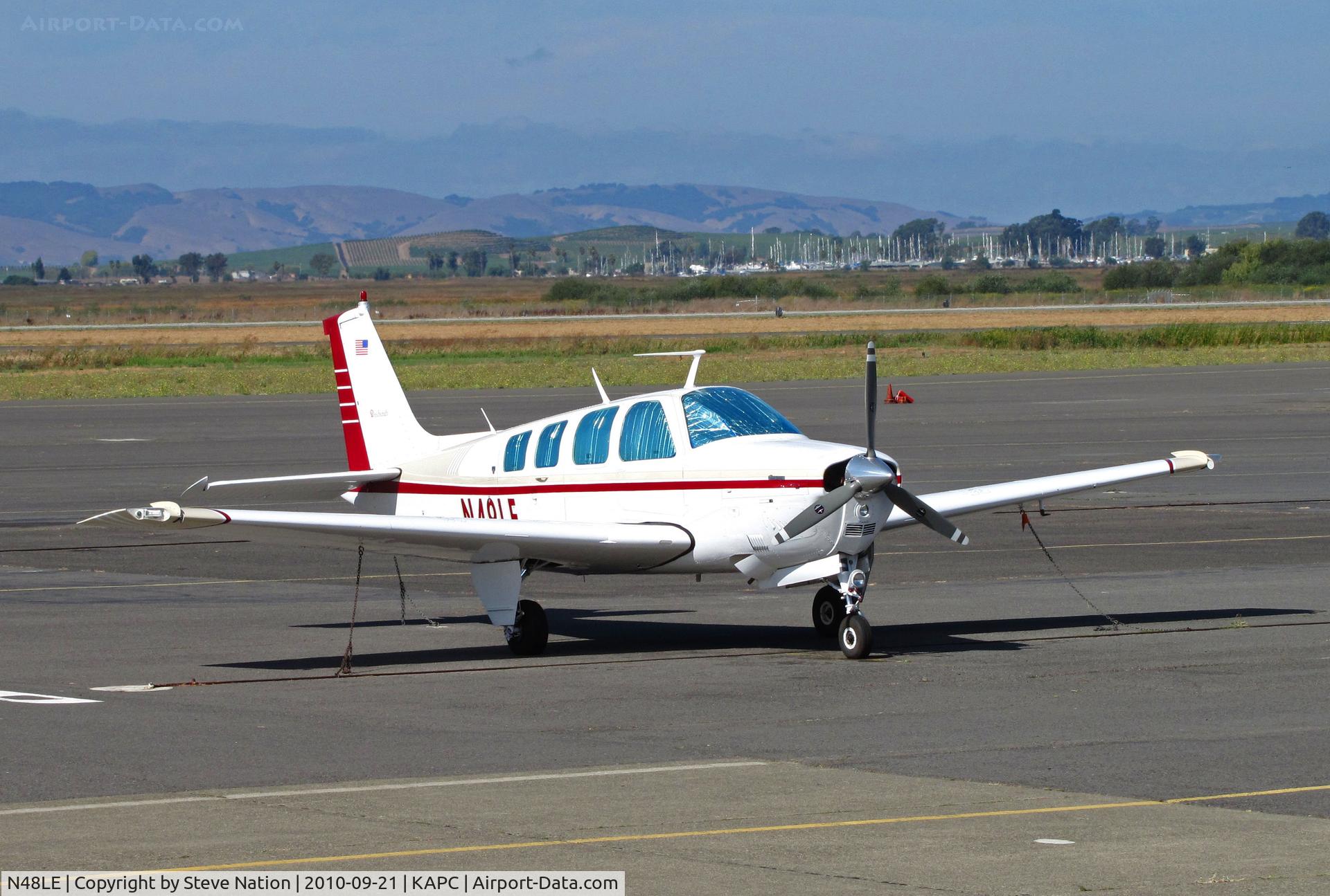 N48LE, 1969 Beech 36 Bonanza C/N E-155, 1969 Beech 36 from Muncie, IN on vistors ramp @ Napa, CA
