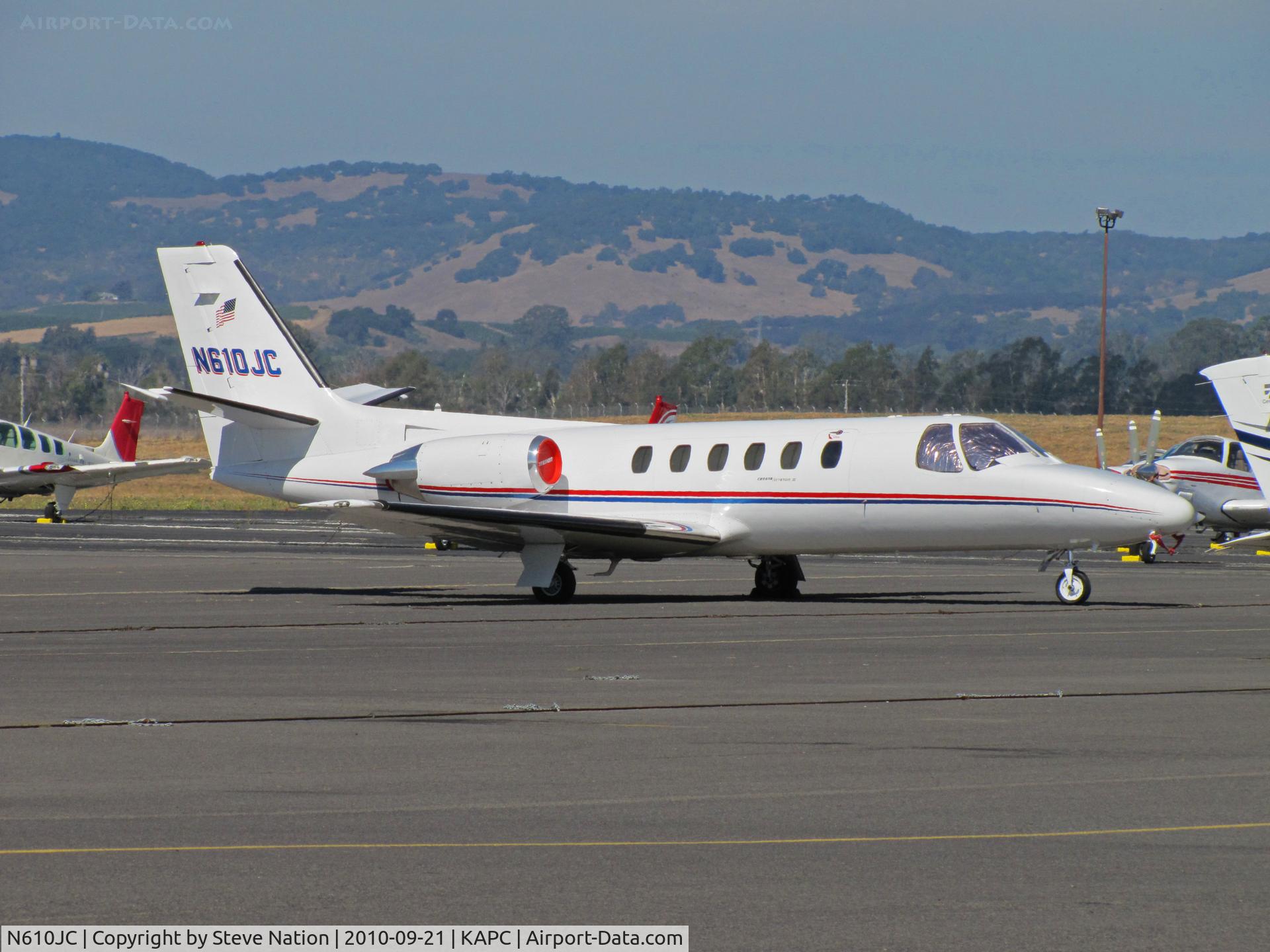 N610JC, 1981 Cessna 550 C/N 550-0264, This 1981 Cessna 550 appears to have moved from Oakland, CA (KOAK) to Napa, CA (KAPC) - on ramp near IASCO JAL training operation