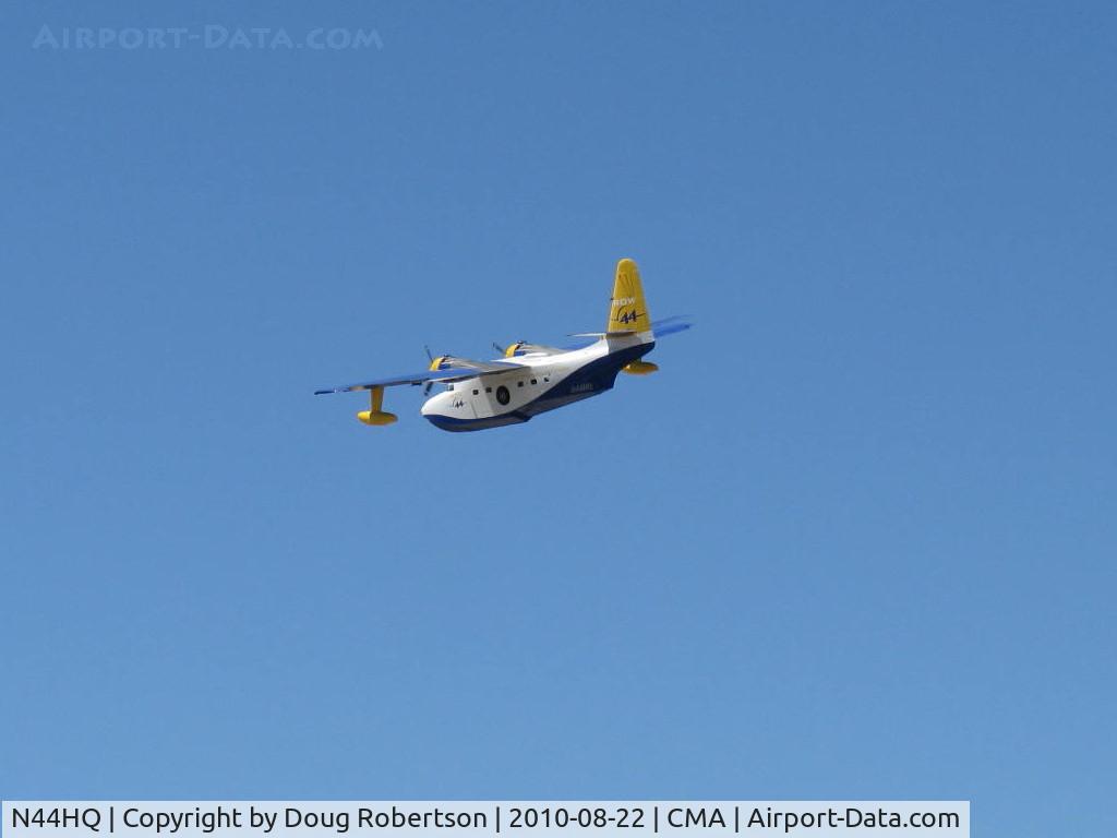 N44HQ, 1950 Grumman HU-16B Albatross C/N G-99, 1950 Grumman HU-16B ALBATROSS, two Wright R-1820-76A 1,425 Hp each, high-speed pass