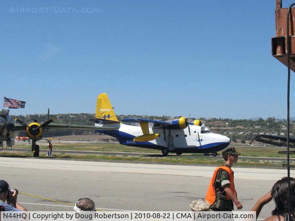 N44HQ, 1950 Grumman HU-16B Albatross C/N G-99, 1950 Grumman HU-16B ALBATROSS, two Wright R-1820-76A 1,425 Hp each, taxi back