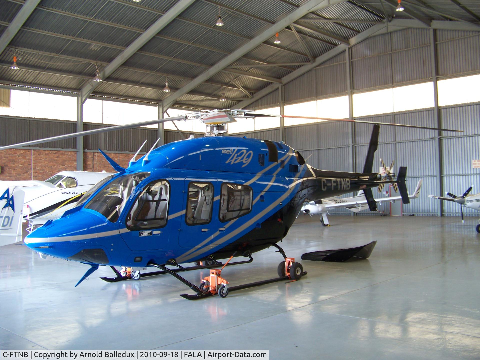 C-FTNB, 2008 Bell 429 GlobalRanger C/N 57002, at NAC hangar FALA 18-09-2010