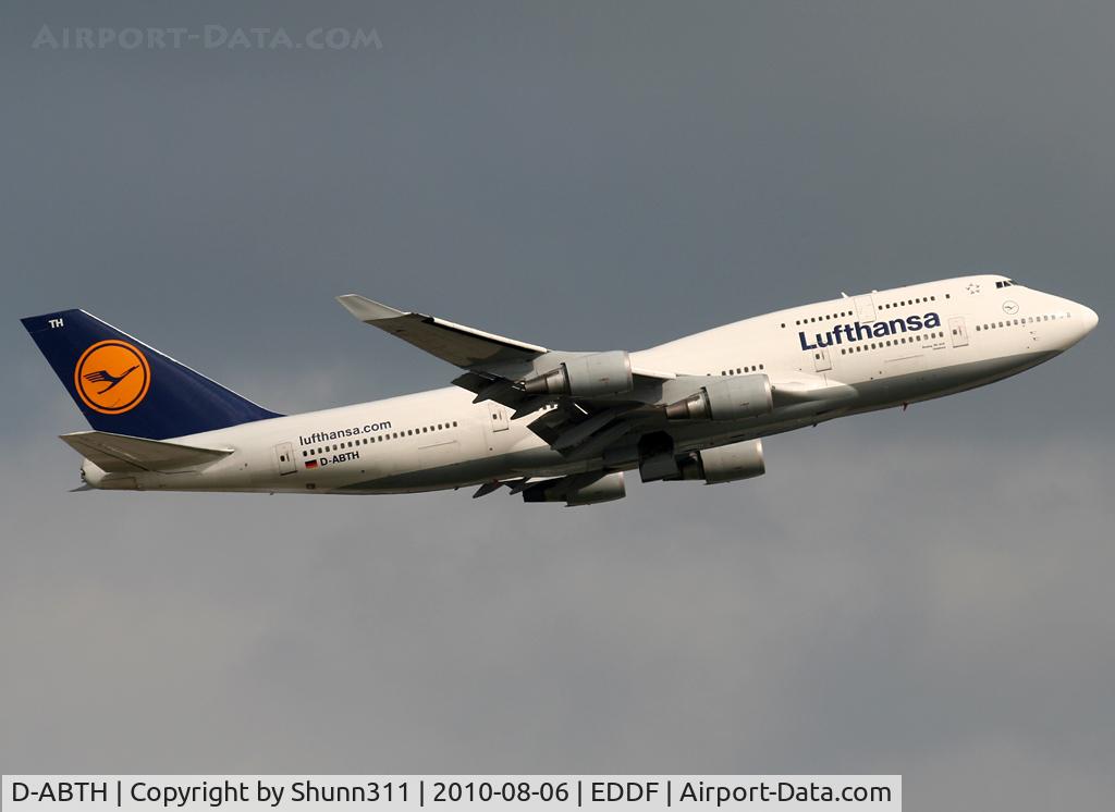 D-ABTH, 1991 Boeing 747-430M C/N 25047, Taking off rwy 07L