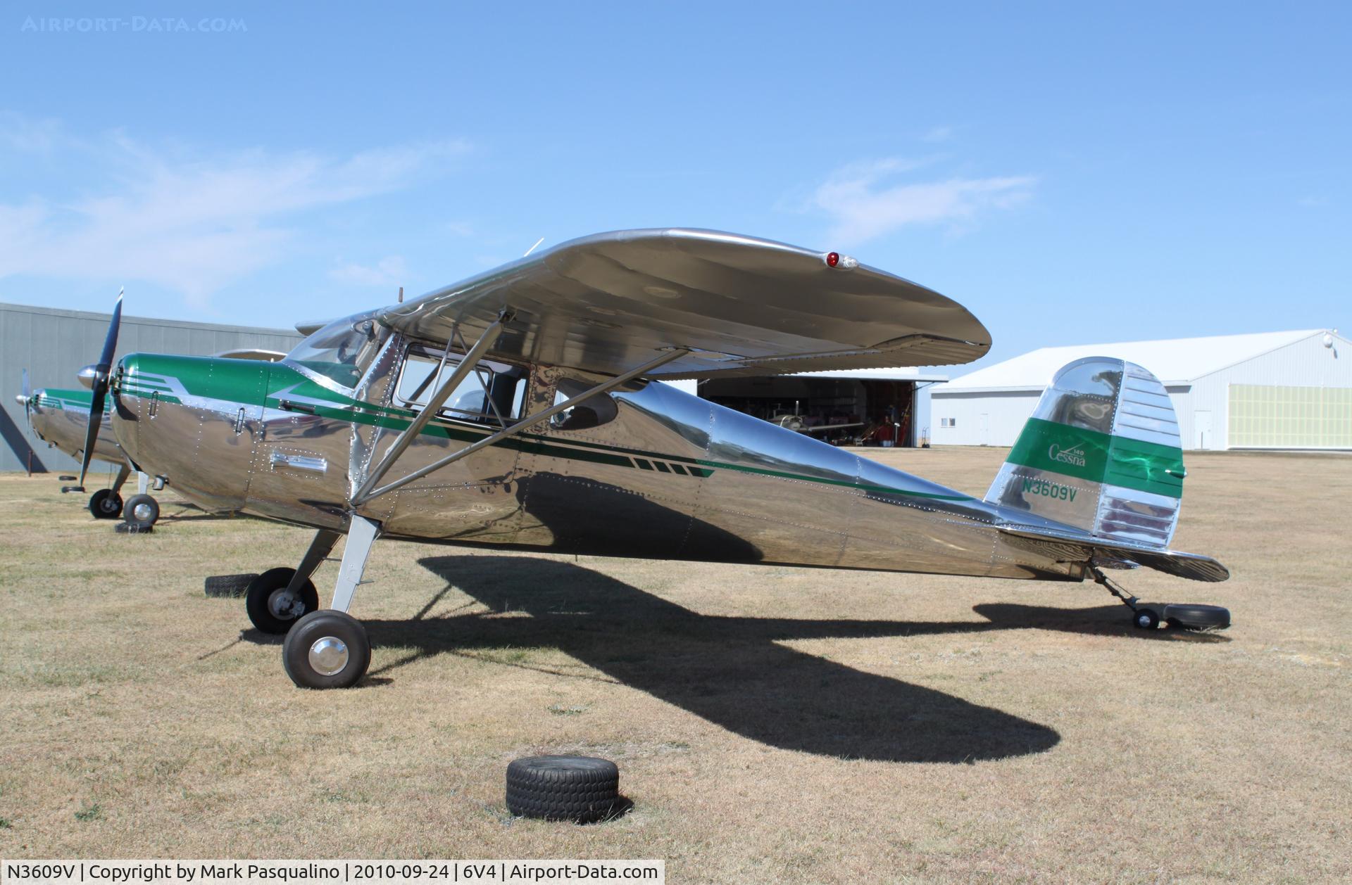 N3609V, 1948 Cessna 140 C/N 14877, Cessna 140