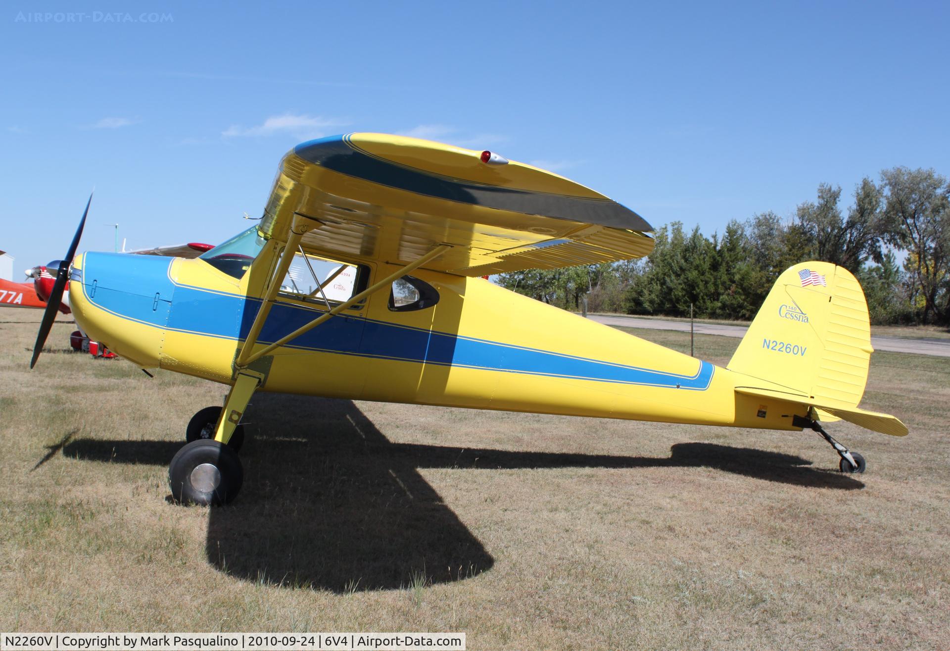 N2260V, 1948 Cessna 140 C/N 14491, Cessna 140