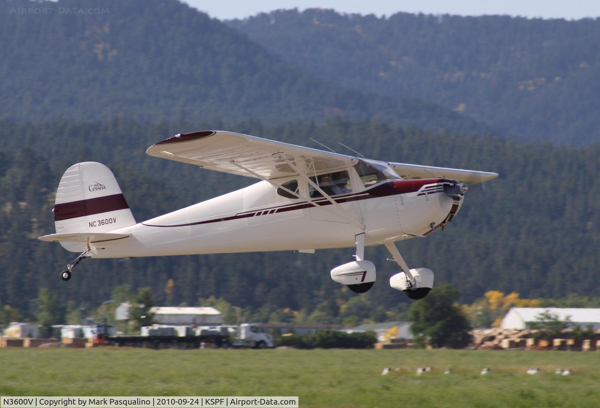 N3600V, 1948 Cessna 140 C/N 14868, Cessna 140