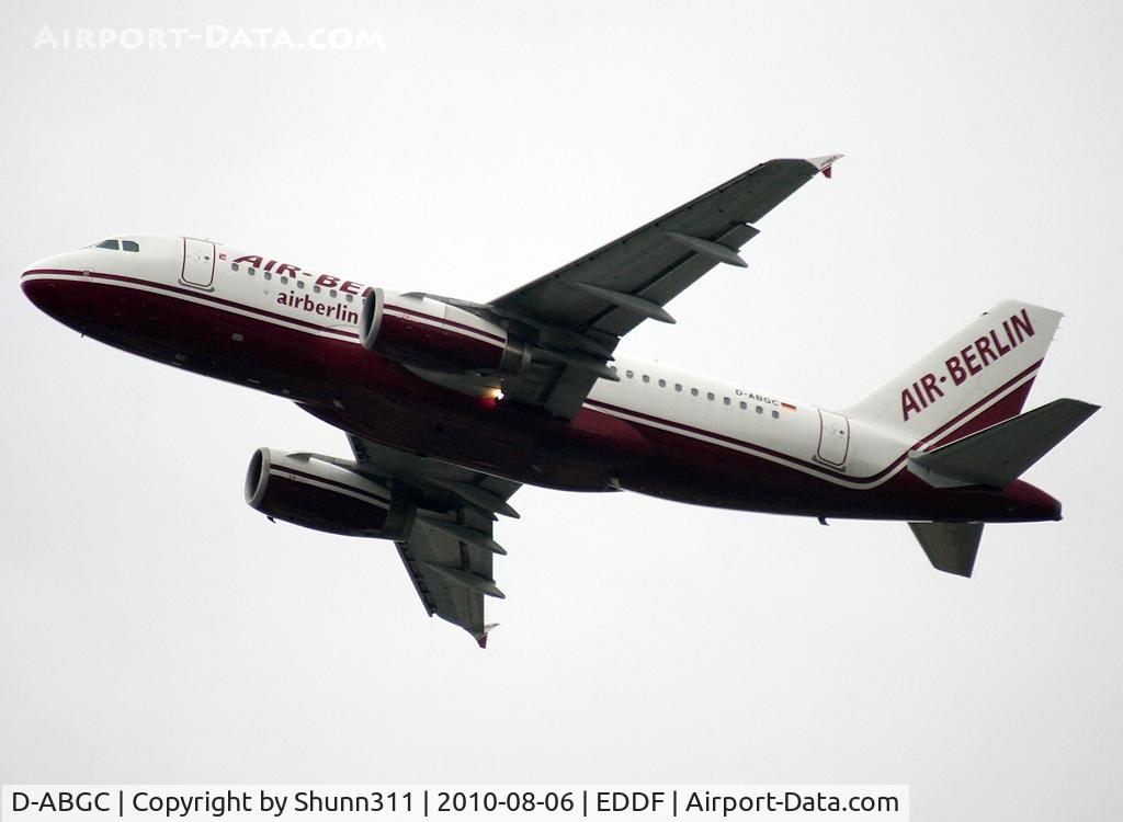 D-ABGC, 2005 Airbus A319-132 C/N 2468, Taking off rwy 25R
