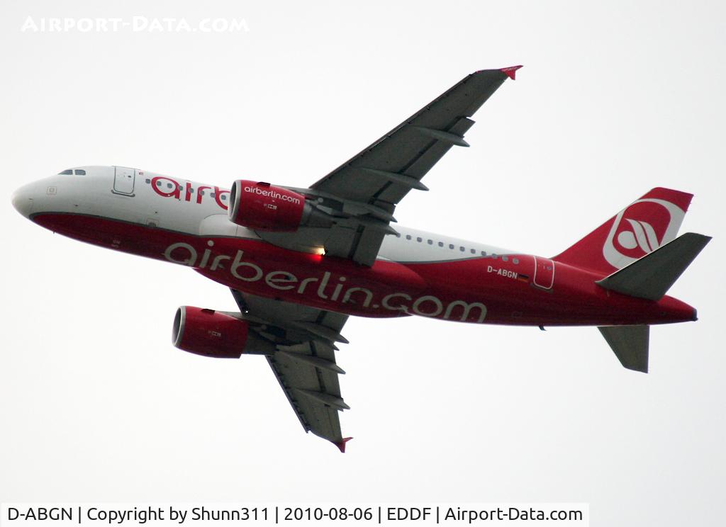 D-ABGN, 2008 Airbus A319-112 C/N 3661, Taking off rwy 25R