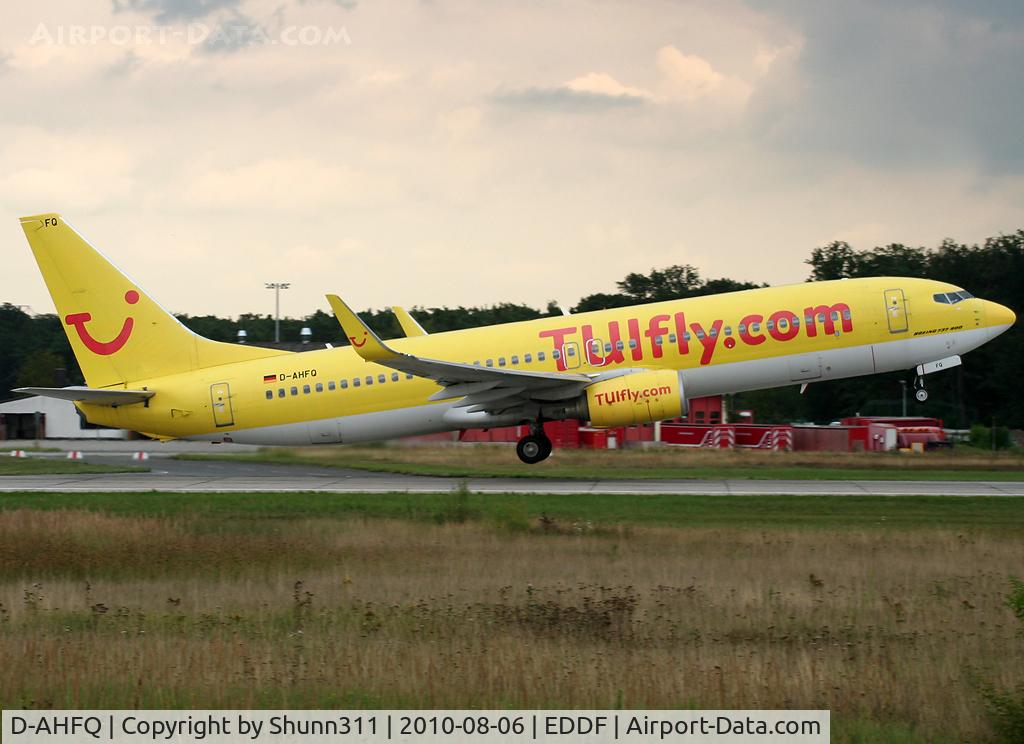 D-AHFQ, 2000 Boeing 737-8K5 C/N 27992, Taking off rwy 18