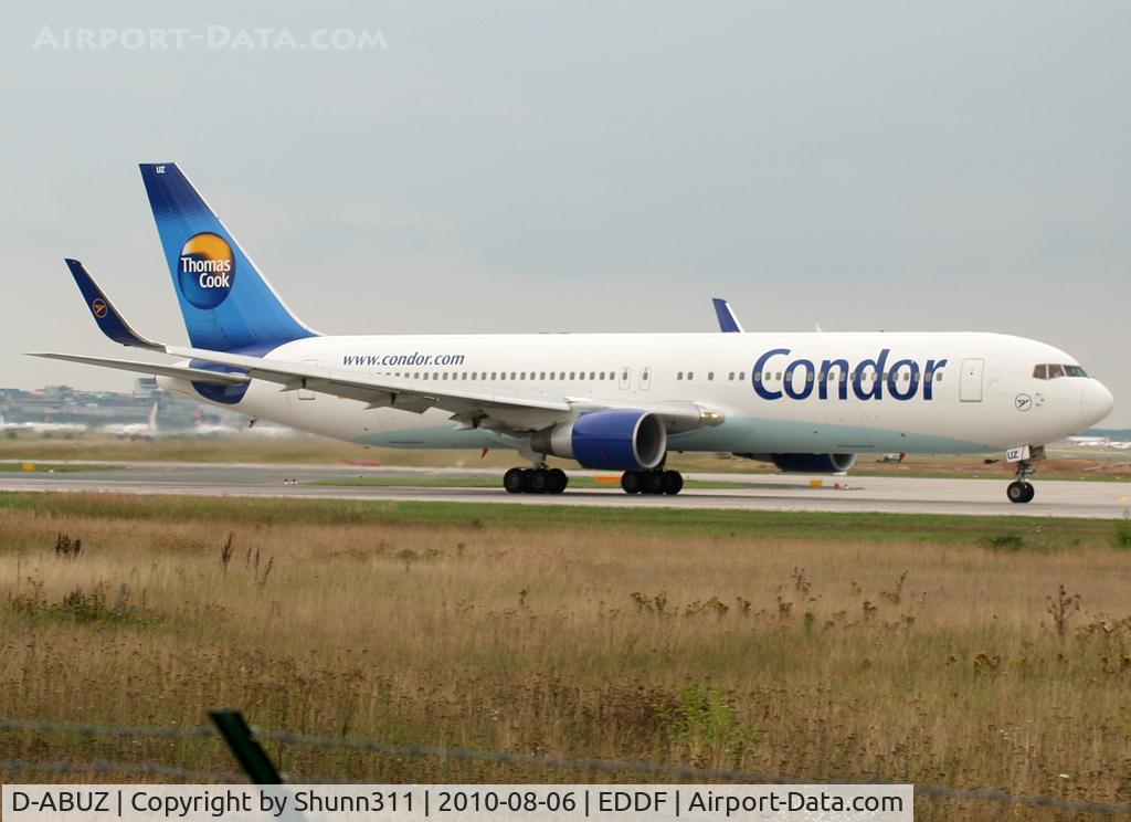 D-ABUZ, 1991 Boeing 767-330/ER C/N 25209, Taking off rwy 18
