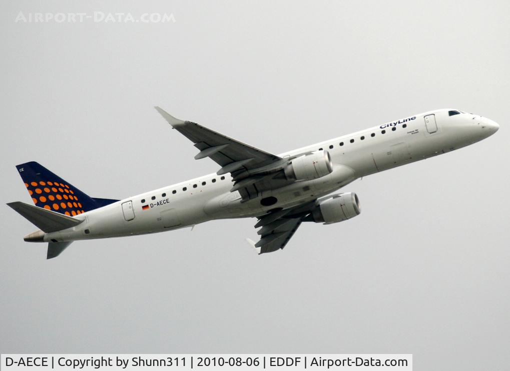 D-AECE, 2010 Embraer 190LR (ERJ-190-100LR) C/N 19000341, Taking off rwy 07L