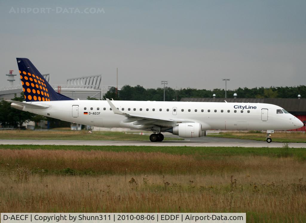 D-AECF, 2010 Embraer 190LR (ERJ-190-100LR) C/N 19000359, Taking off rwy 18