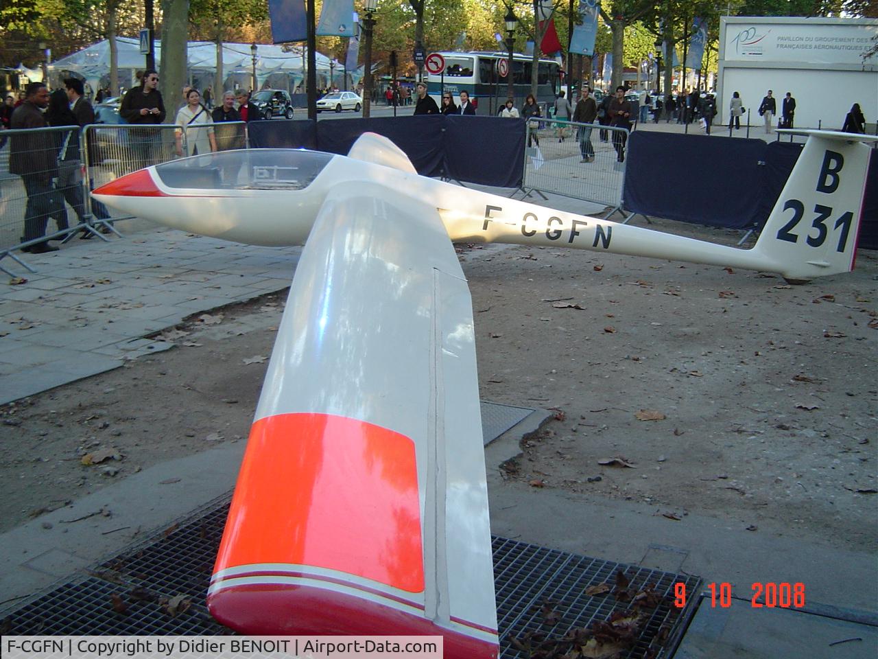 F-CGFN, Centrair C101A Pegase C/N 101.A0.231, Planeur