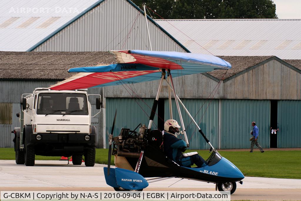 G-CBKM, 2002 Mainair Blade 912 C/N 1310-0102-7-W1105, LAA Rally 2010