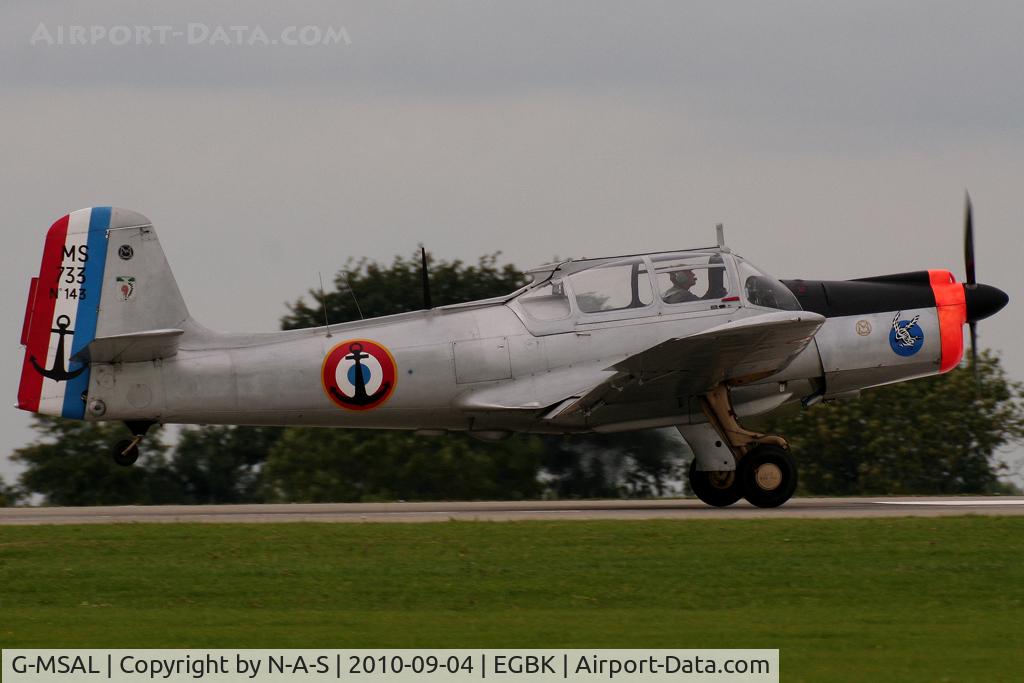 G-MSAL, 1956 Morane-Saulnier MS-733 Alcyon C/N 143, LAA Rally 2010