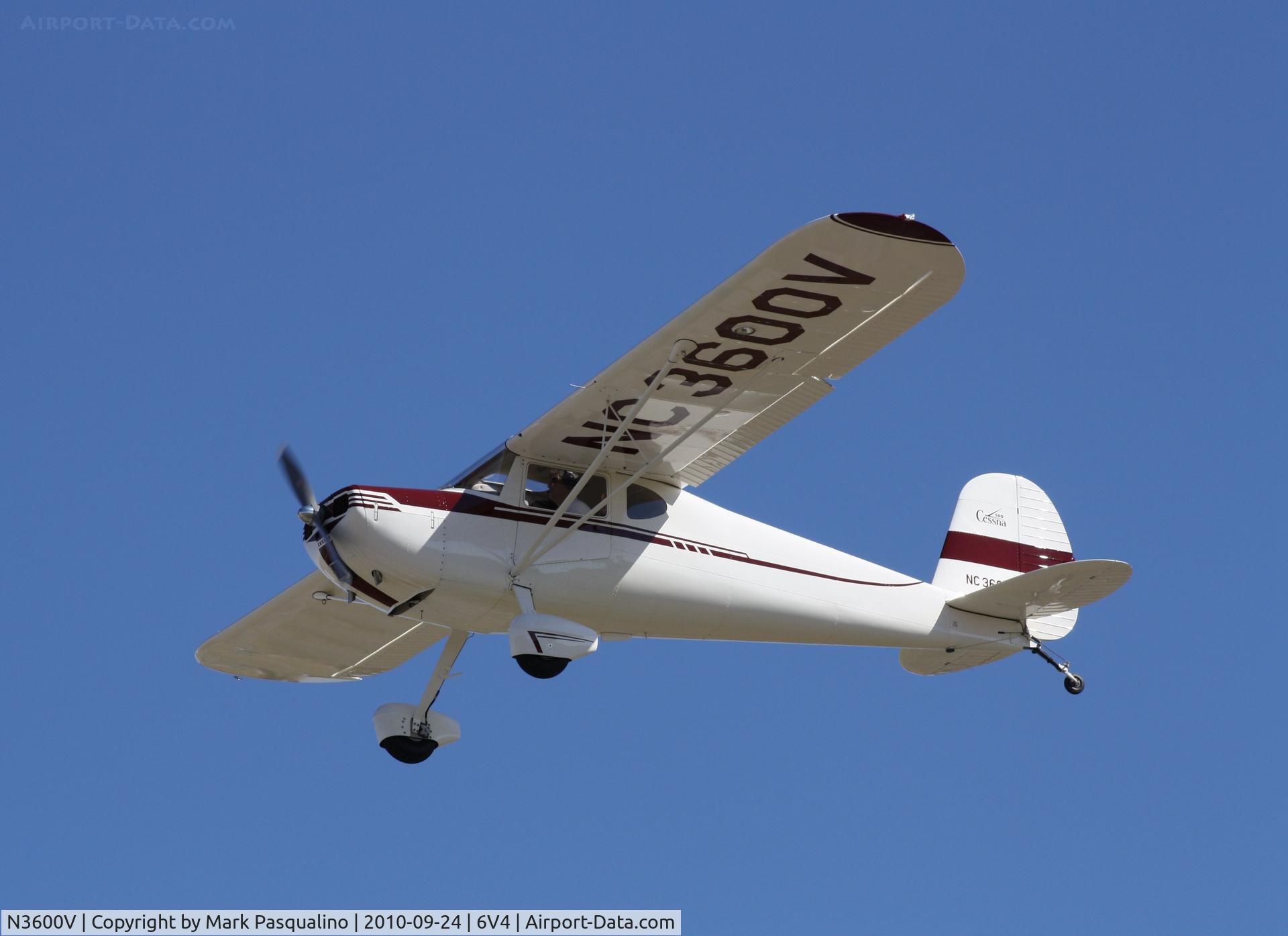 N3600V, 1948 Cessna 140 C/N 14868, Cessna 140