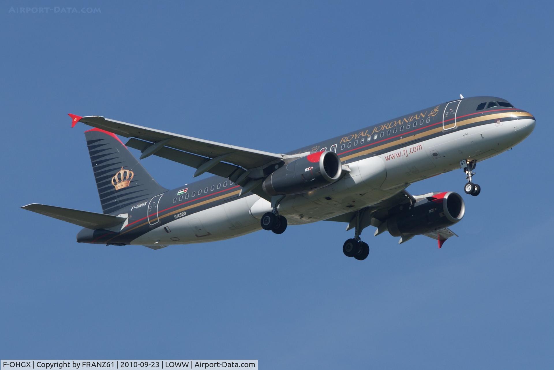 F-OHGX, 2006 Airbus A320-232 C/N 2953, Royal Jordanian