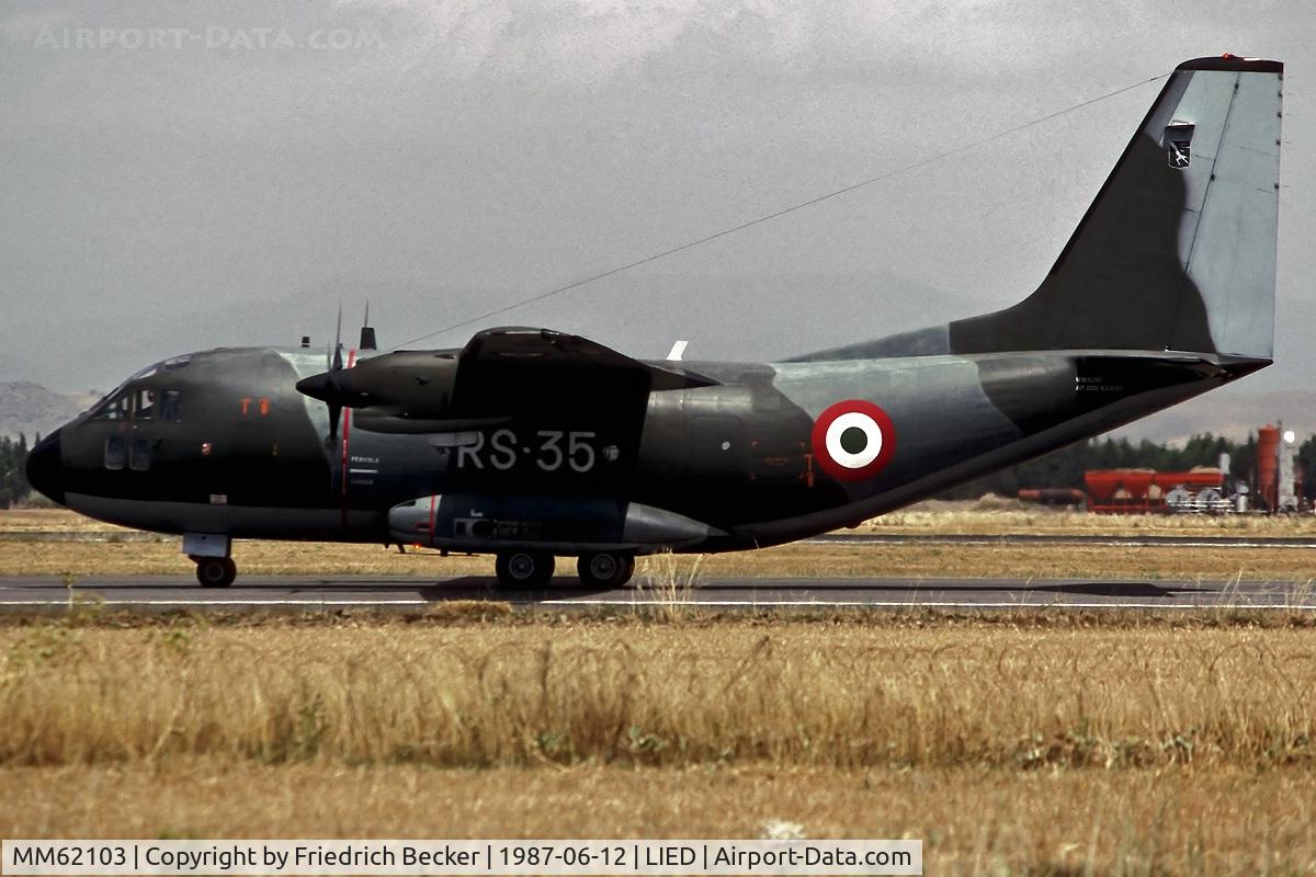MM62103, Aeritalia G.222TCM C/N 4005, taxying to the active