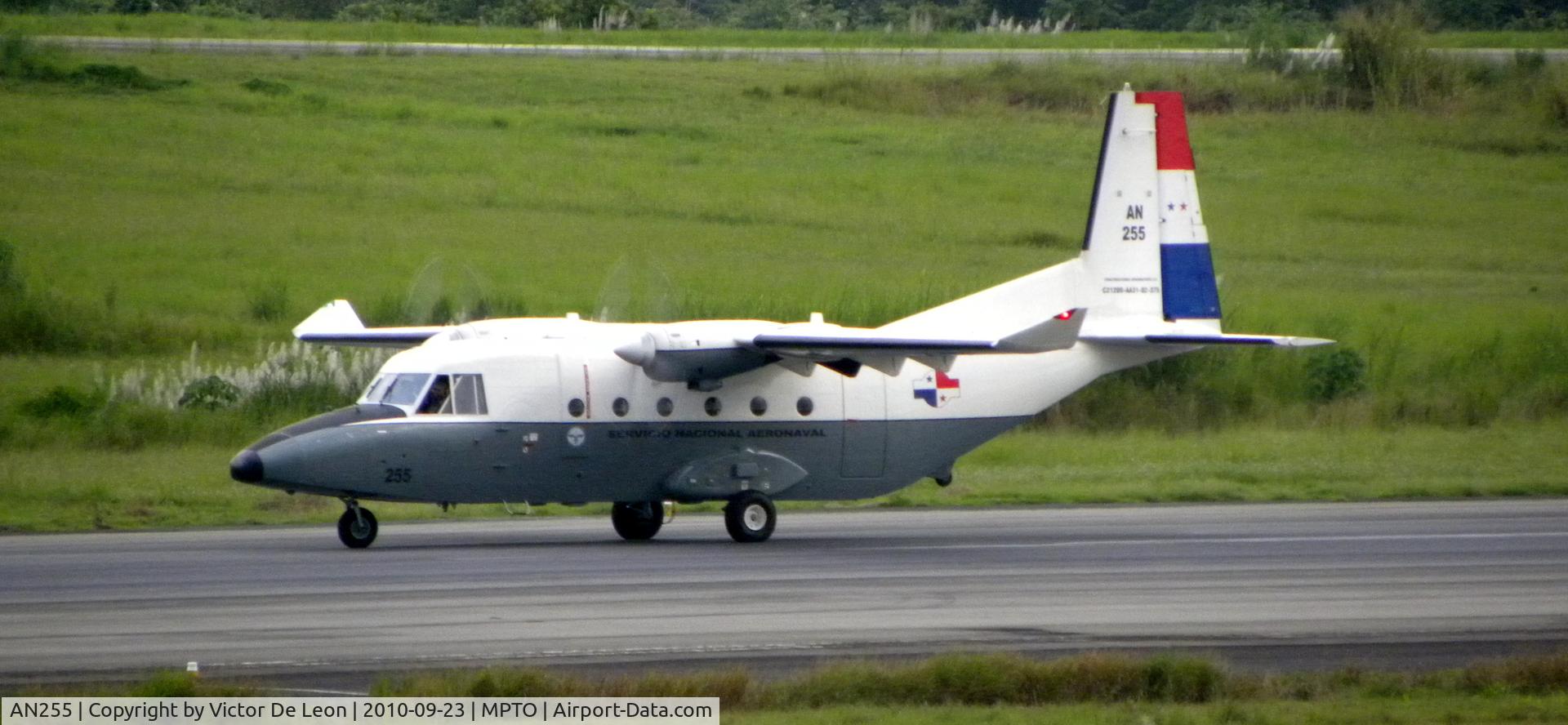 AN255, CASA C-212-300 Aviocar C/N AA31-2-375, landing on runway 03R at Tocumen international airport