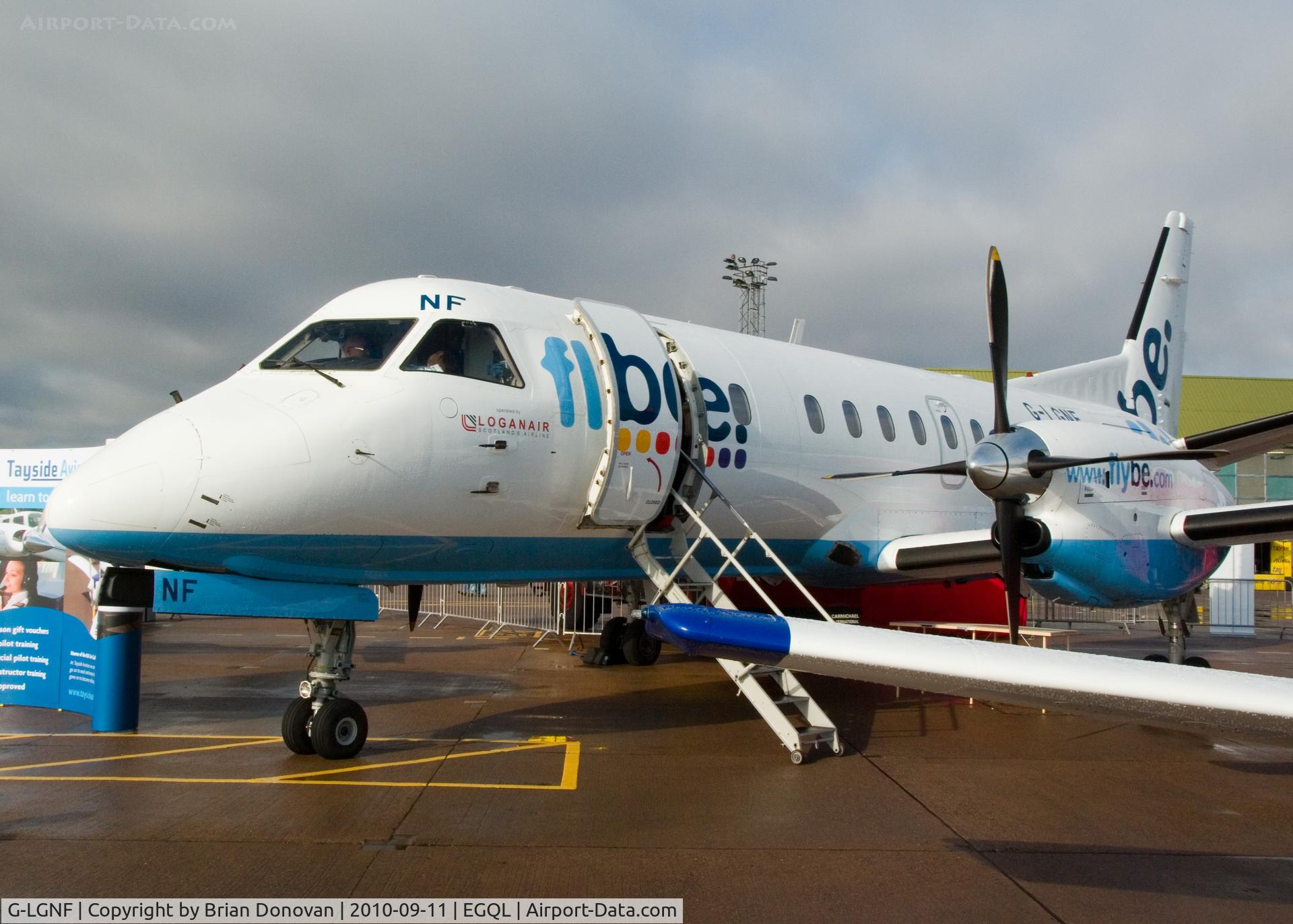 G-LGNF, 1990 Saab SF340B C/N 340B-192, Loganair (FlyBe) at Leuchars Airshow 2010