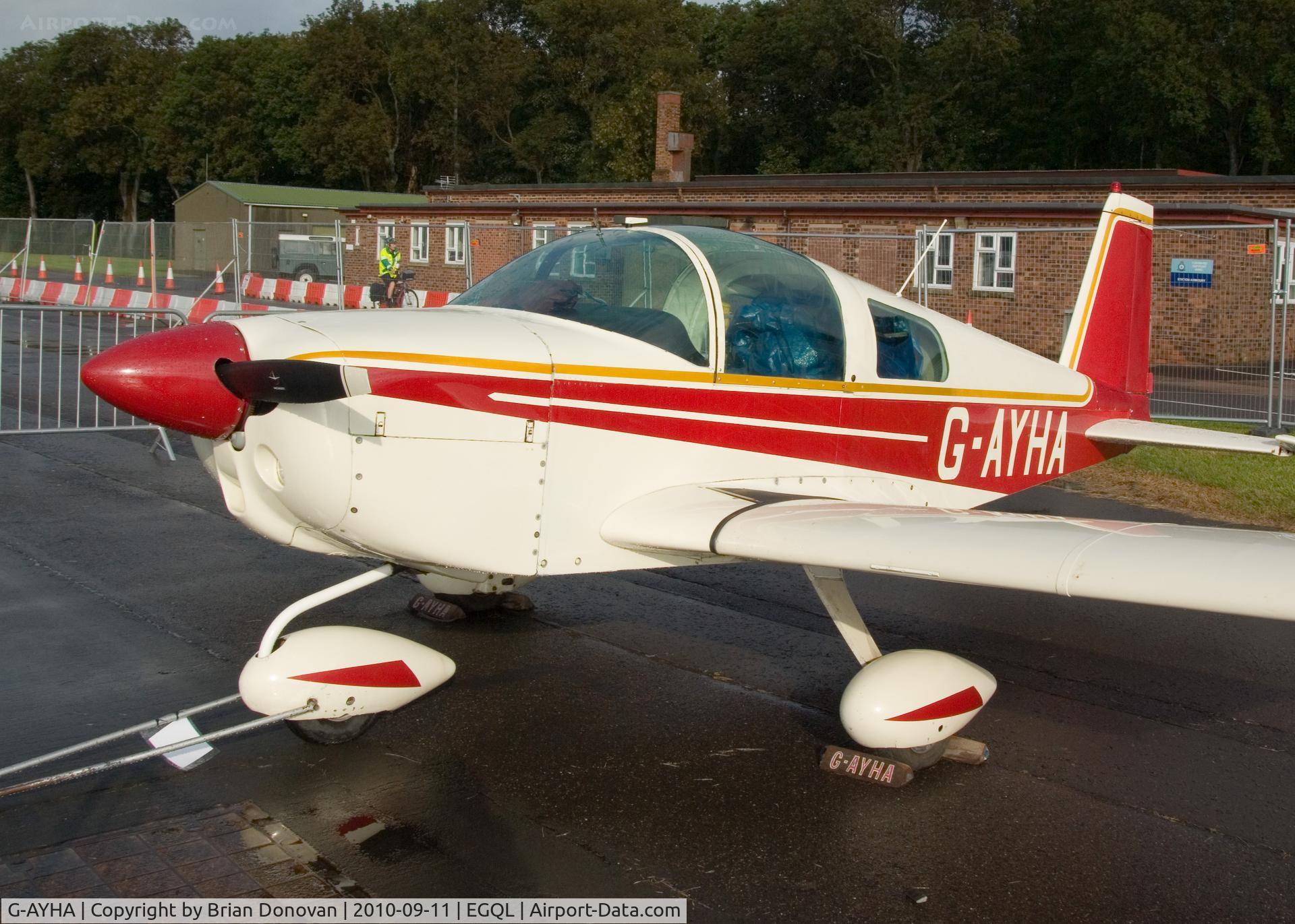 G-AYHA, 1970 American Aviation AA-1A Trainer C/N AA1-0396, Privately Owned at Leuchars Airshow 2010
