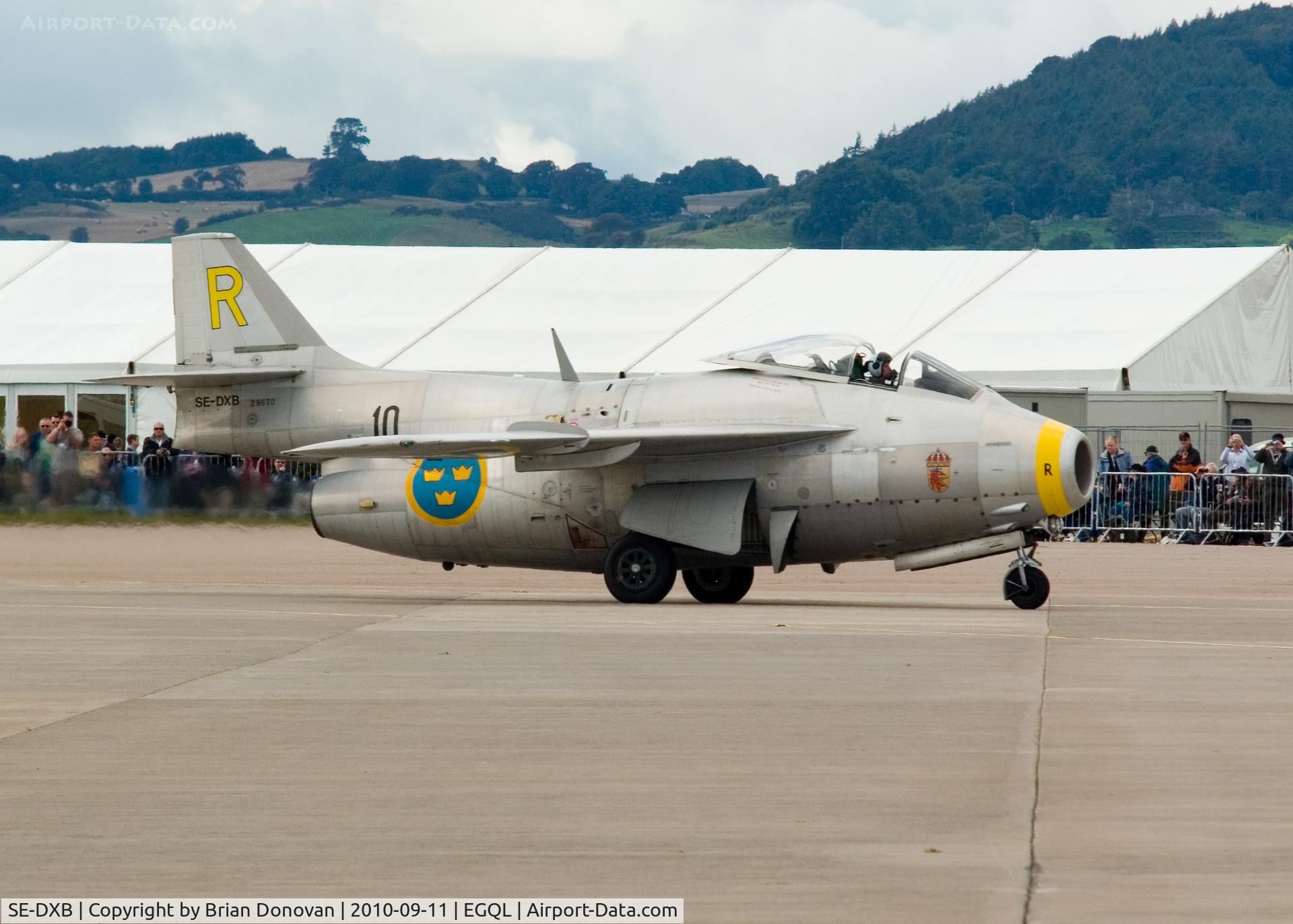 SE-DXB, 1955 Saab J-29F Tunnan C/N 29670, Tunnan at RAF Leuchars Airshow 2010