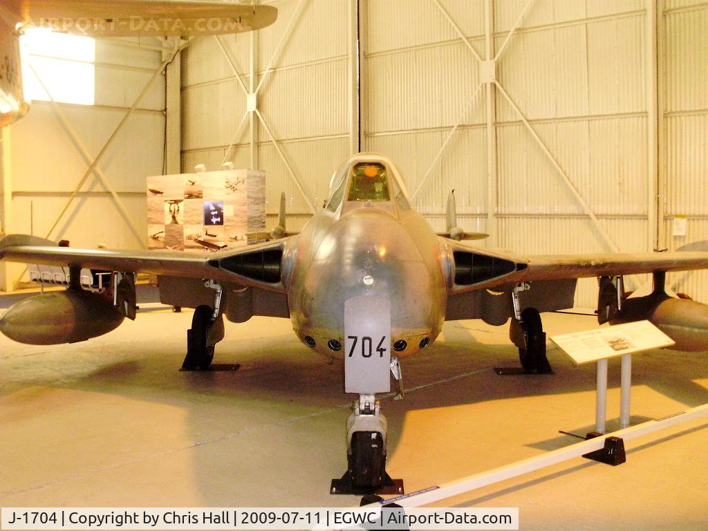 J-1704, 1956 De Havilland (F+W Emmen) DH-112 Venom FB.54 C/N 874, Swiss Air Force de Havilland Venom FB4