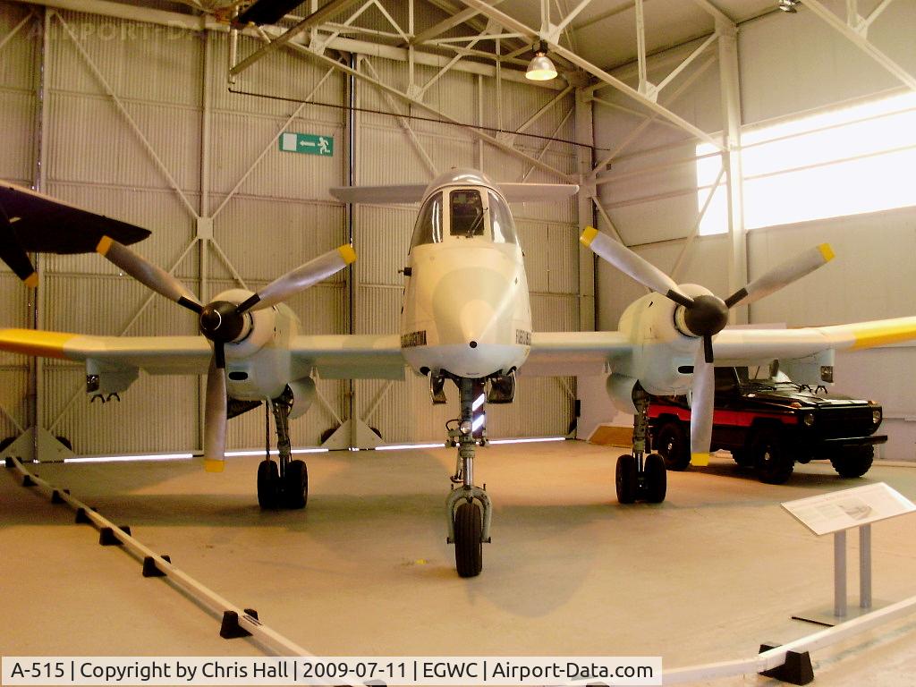 A-515, FMA IA-58A Pucará C/N 018, Five Pucara's survived the Falkland war in reasonable condition and were shipped back to the UK. This aircraft was chosen for performance evaluation by the AAEE at Boscombe Down and was returned to flying condition during 1983